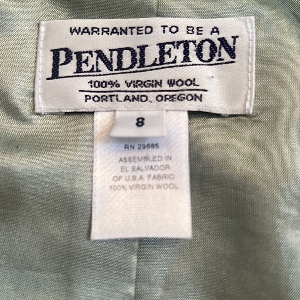 Pendleton Womens Jacket Button Down Blazer Size 8… - image 5